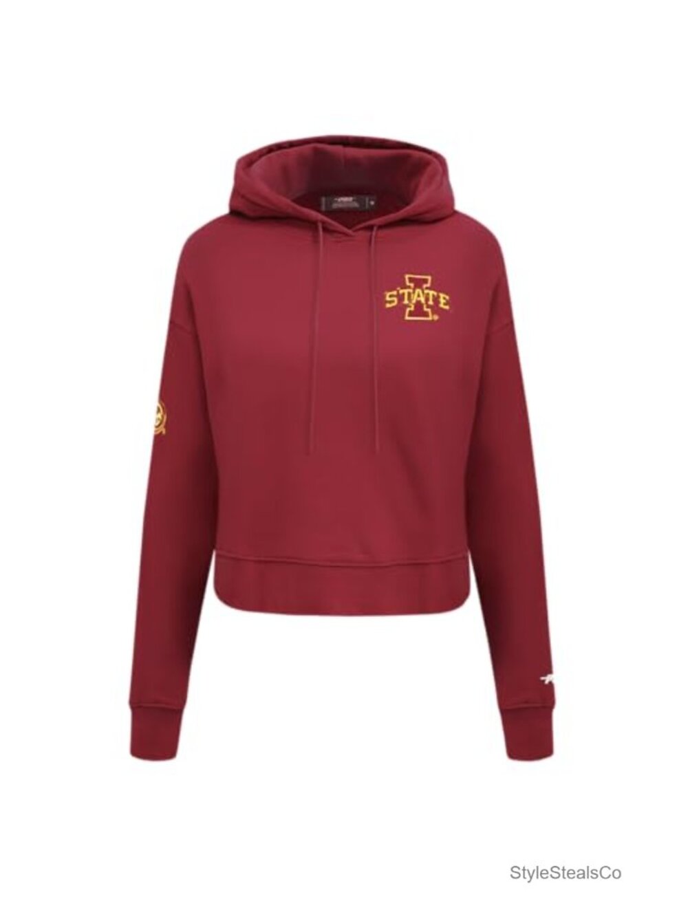 Pro Standard Cropped Pullover Hoodie French Terry Iowa State NCAA